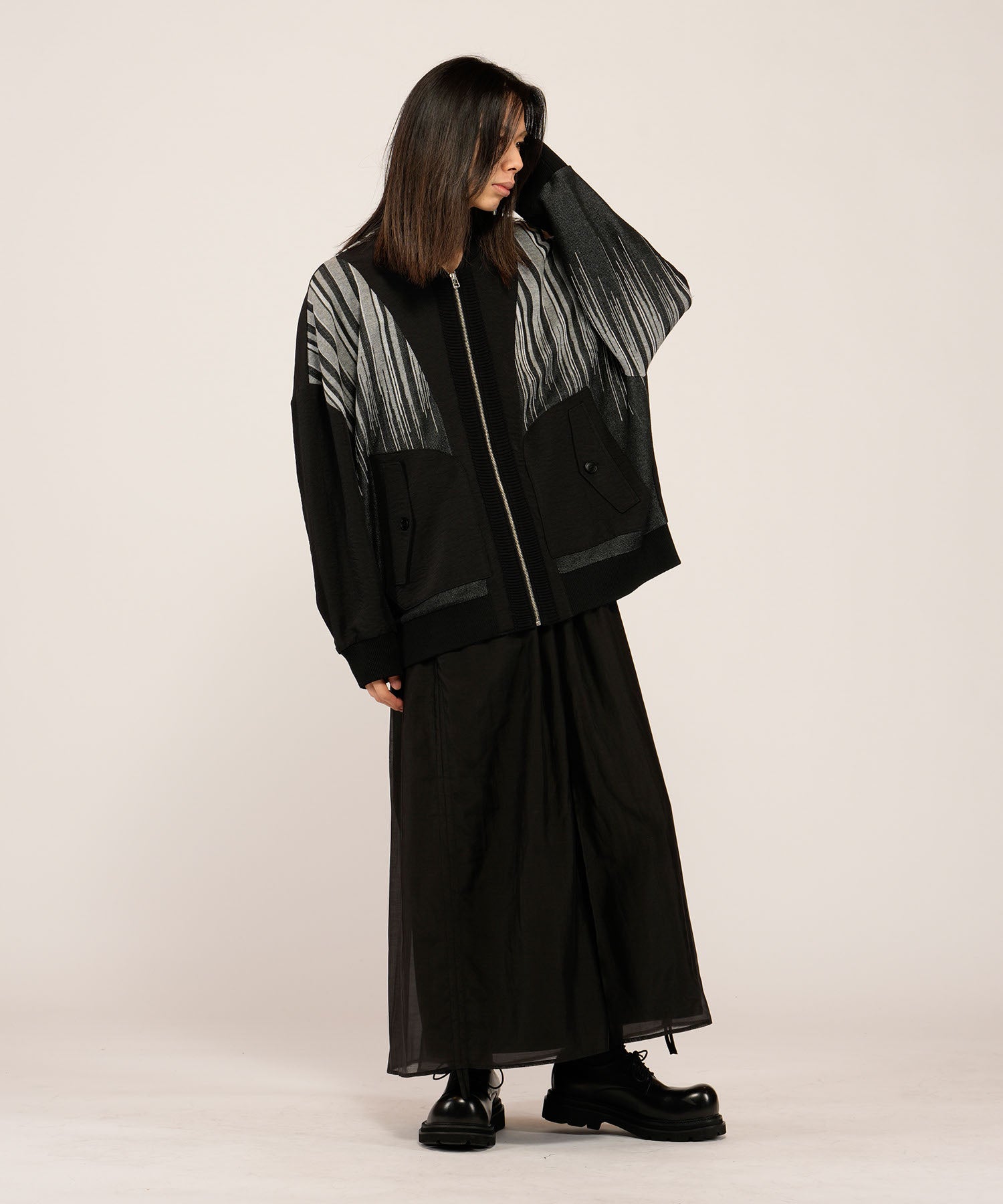 ストライプ Model:H180cm