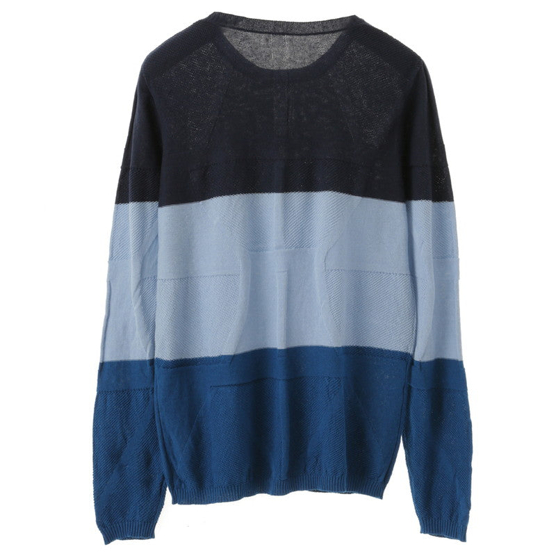 CL knit bicolor pattern C/N-PO