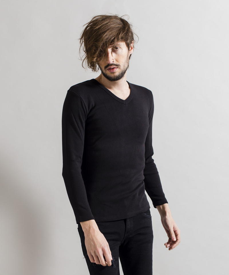 16フライス9分袖VN-T