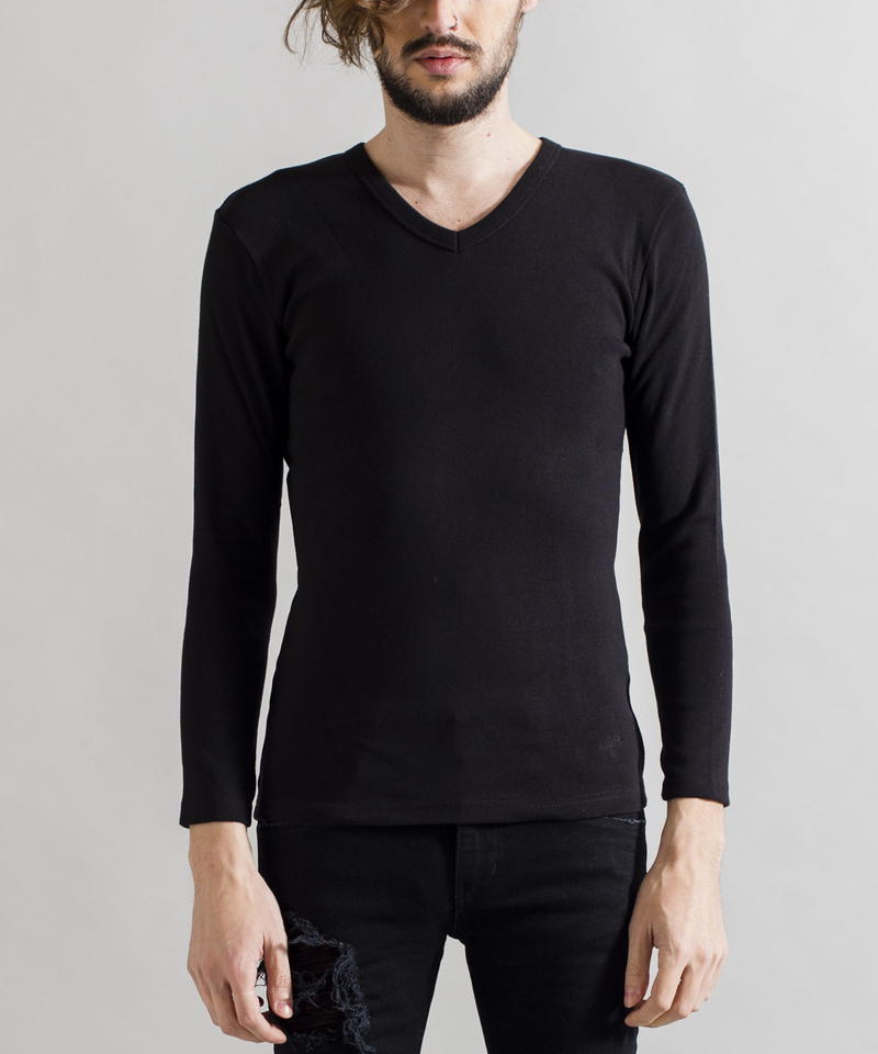 16フライス9分袖VN-T