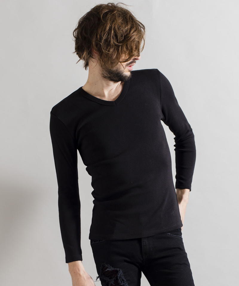 16フライス9分袖VN-T