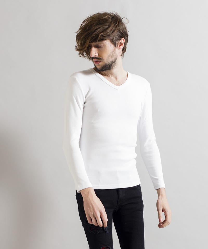 16フライス9分袖VN-T