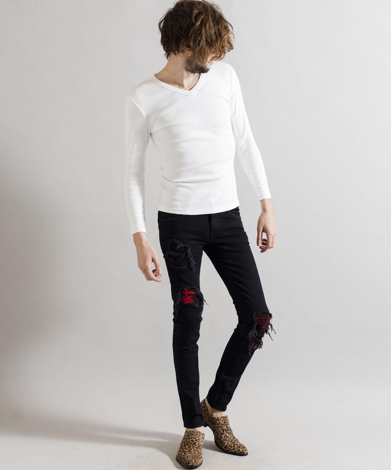 16フライス9分袖VN-T