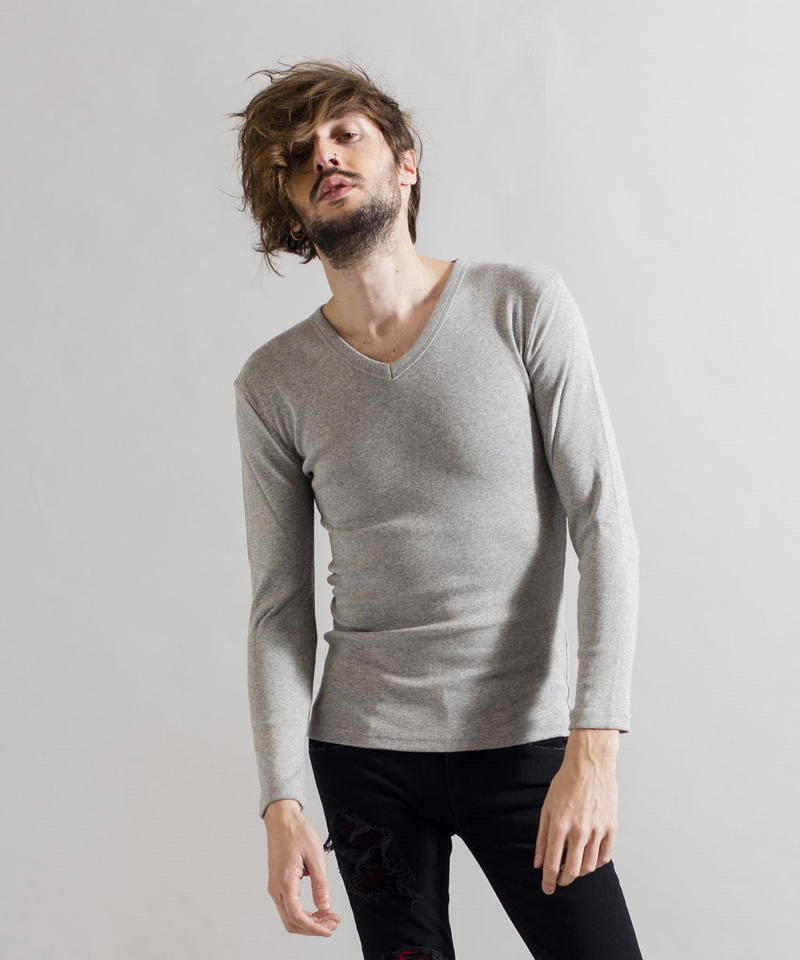 16フライス9分袖VN-T