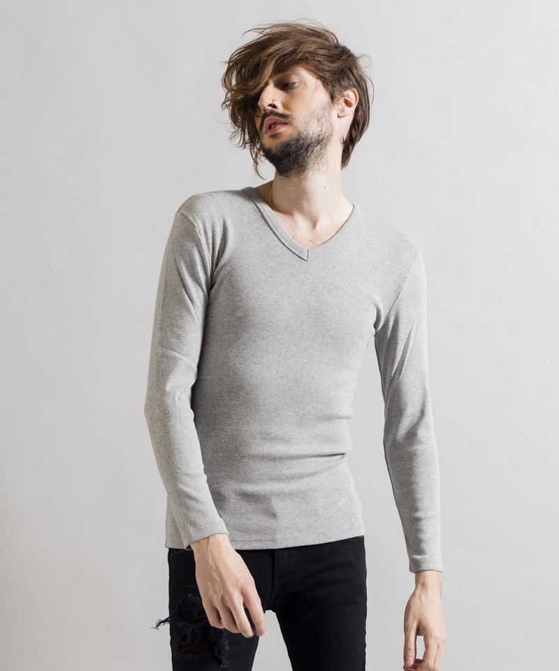 16フライス9分袖VN-T