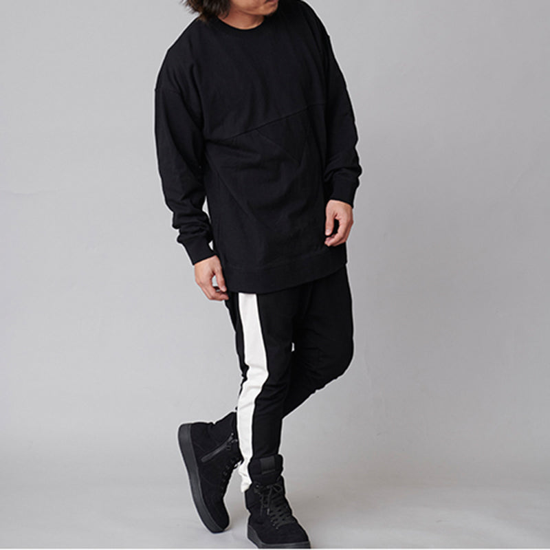 C裏毛切替プルオーバー