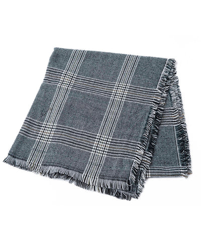 Large checked scarf