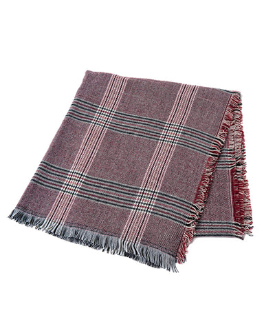 Large checked scarf