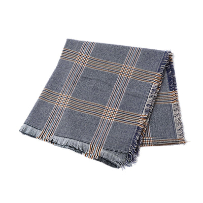 Large checked scarf