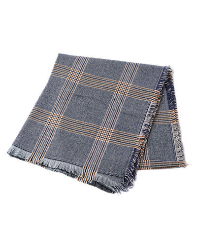 Large checked scarf