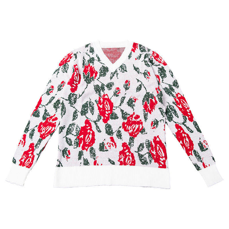 C Knit Rose JQ-V/N Pullover