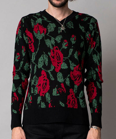 C Knit Rose JQ-V/N Pullover