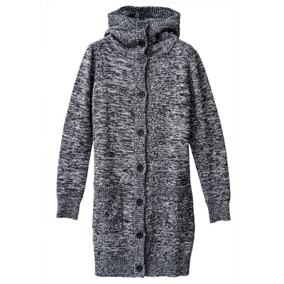 CニットフーデッドロングJKT