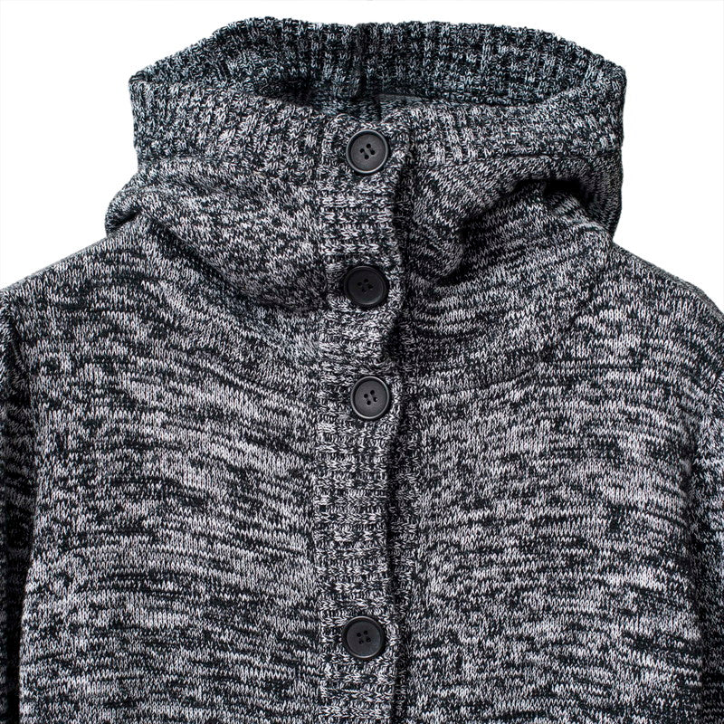 CニットフーデッドロングJKT