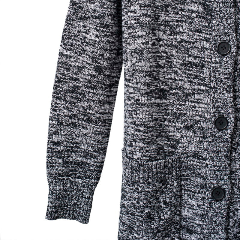 CニットフーデッドロングJKT