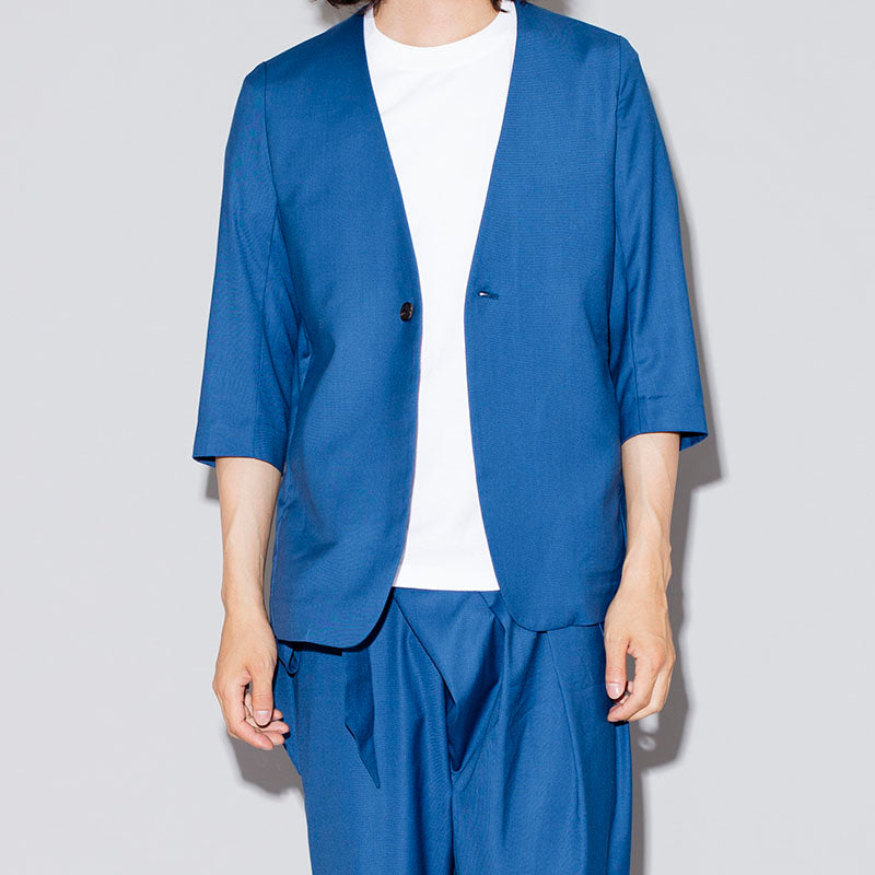 TR stretch no-collar 1B 7/8 sleeve JKT