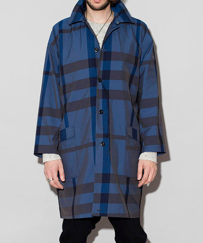 BIGチェックツイル九八レインオーバーコート