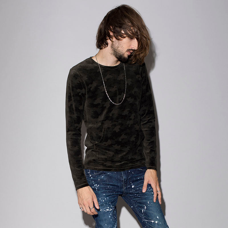 カモフラベロアジャージーC/N-PO