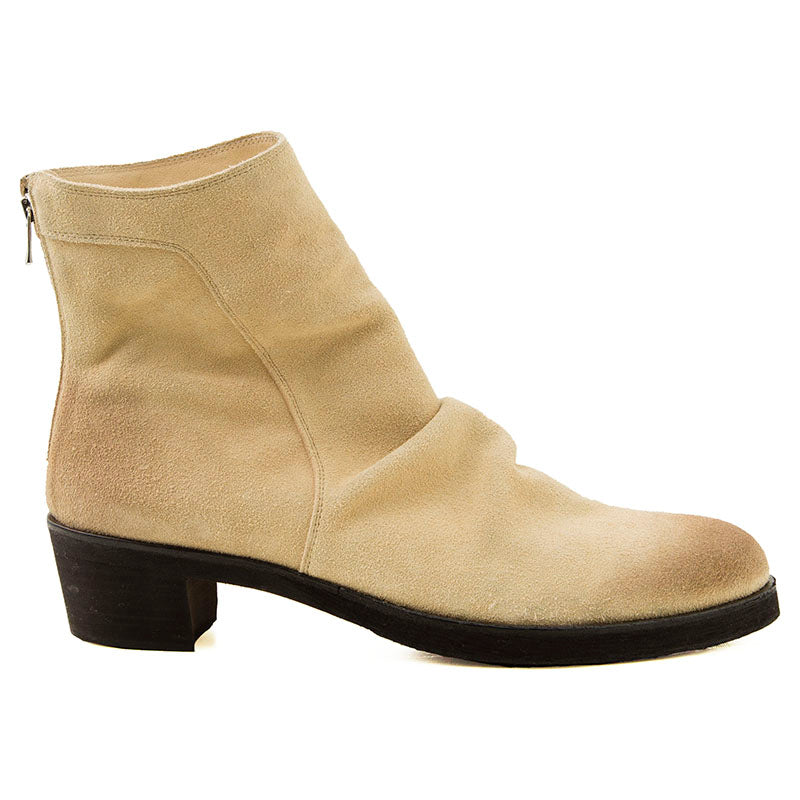 Draped heel boots