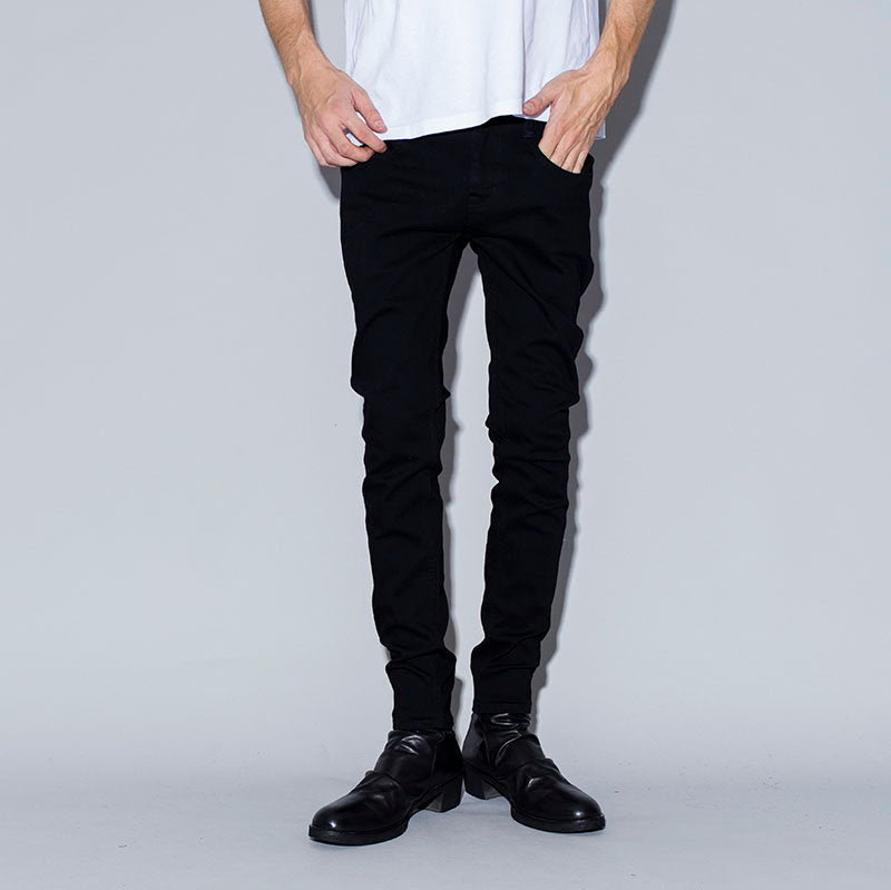 Stretch denim skinny pants