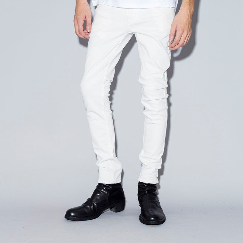 Stretch denim skinny pants