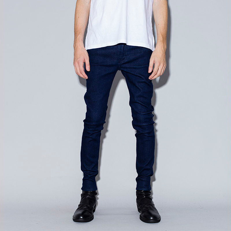 Stretch denim skinny pants