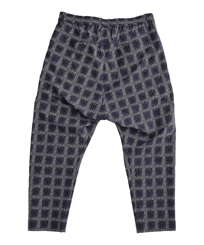 Seersucker Check Ankle Trousers