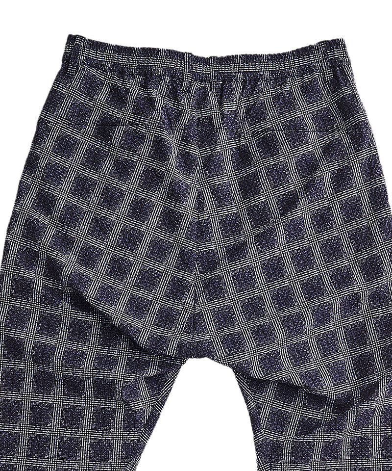 Seersucker Check Ankle Trousers