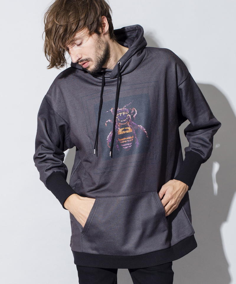 モザイクプリントBIGパーカ