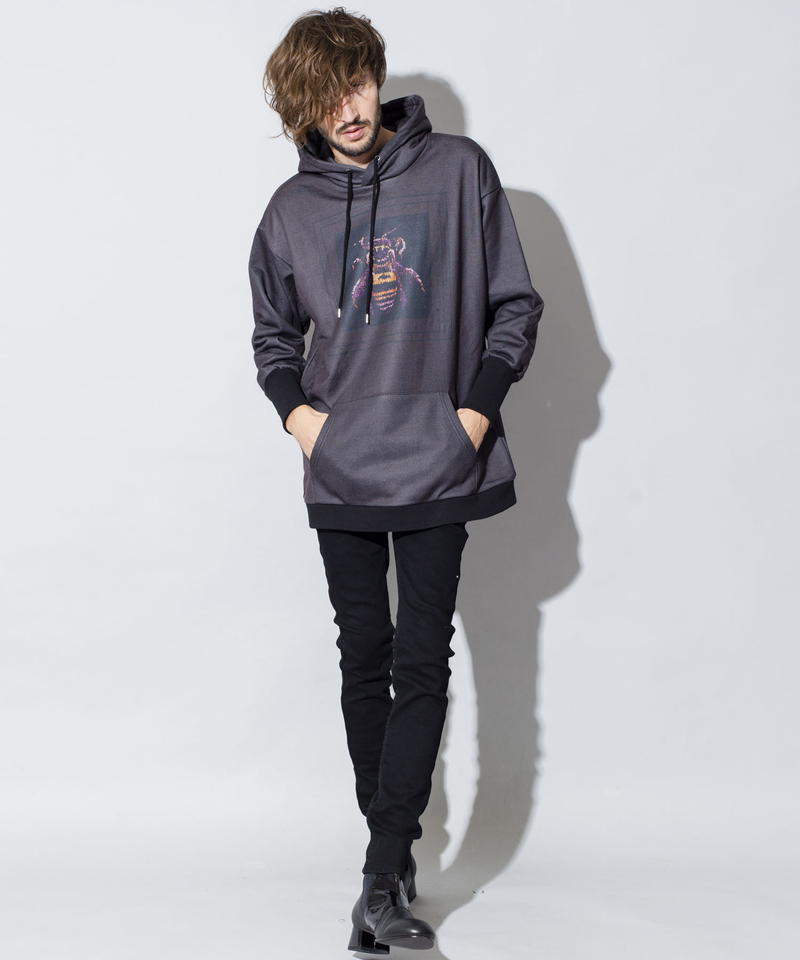 モザイクプリントBIGパーカ