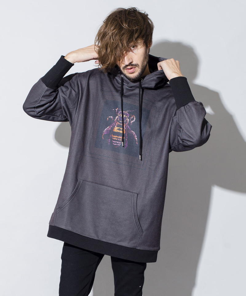 モザイクプリントBIGパーカ