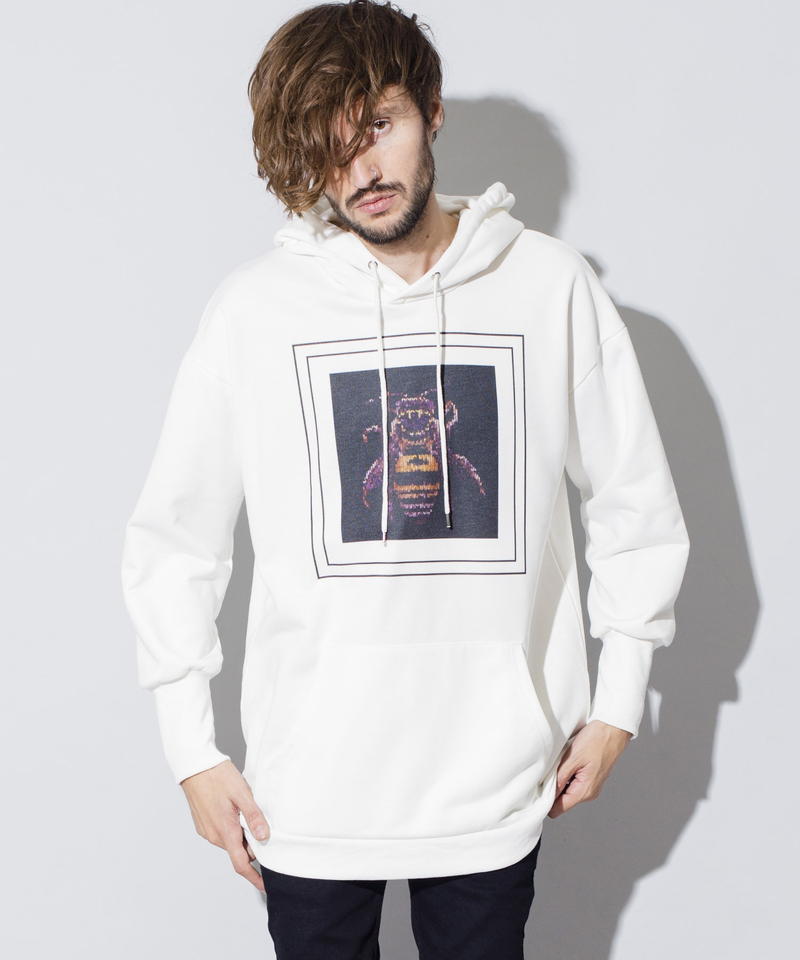 モザイクプリントBIGパーカ