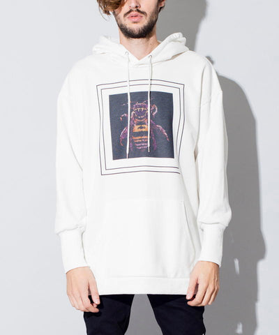 モザイクプリントBIGパーカ