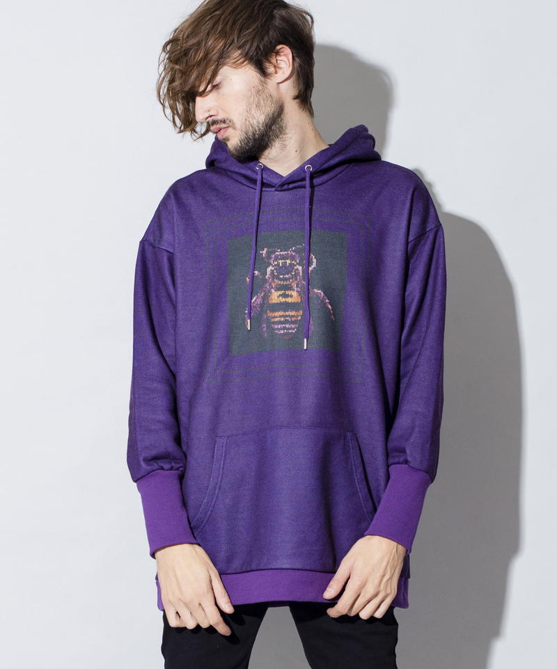 モザイクプリントBIGパーカ