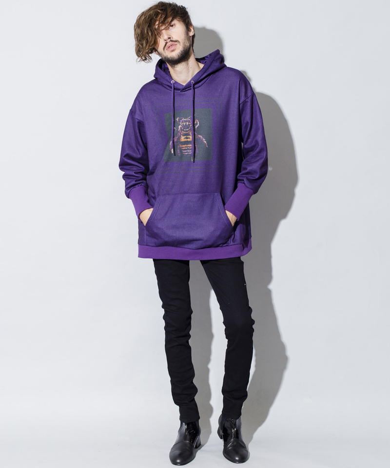 モザイクプリントBIGパーカ