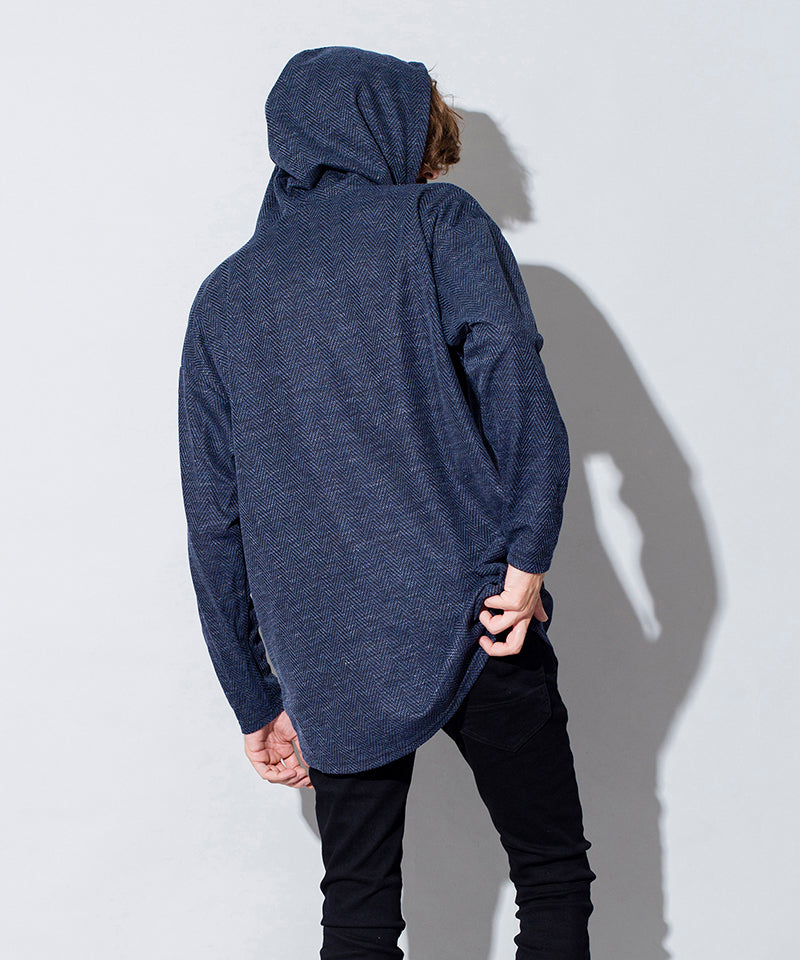 Herringbone Jersey Big Parka