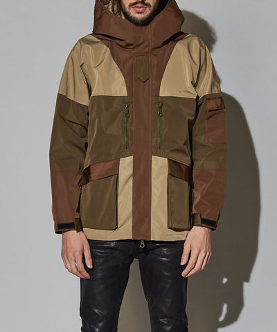 マルチポケットナイロンフーデッドBLZ