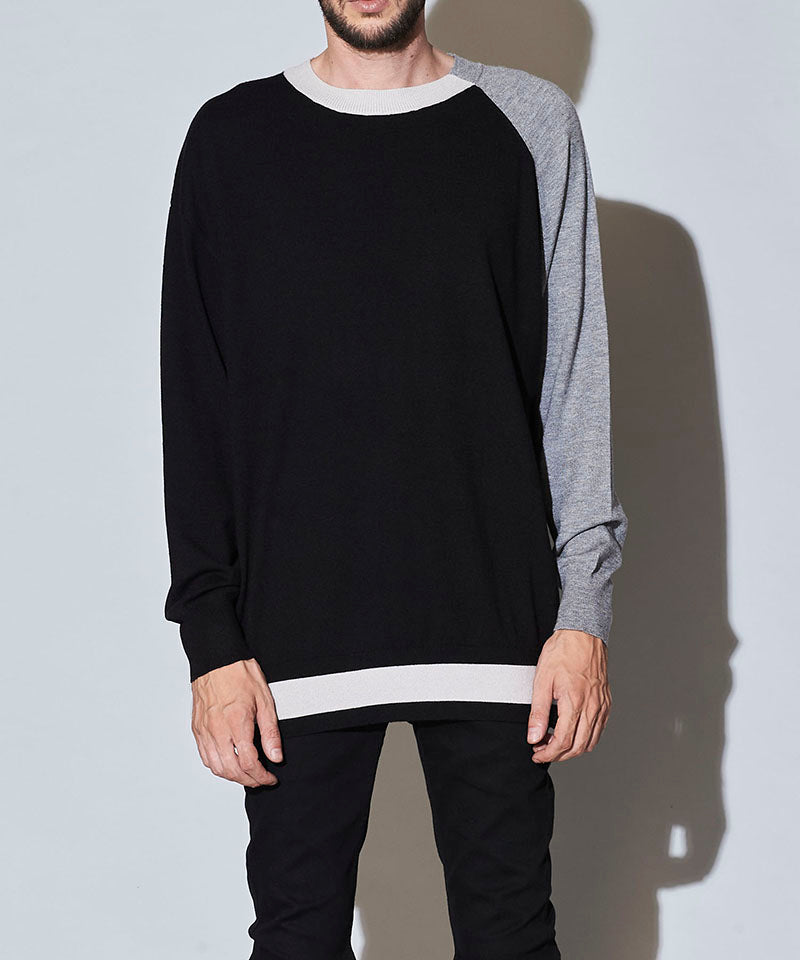 アシンメトリーBIGニットプルオーバー