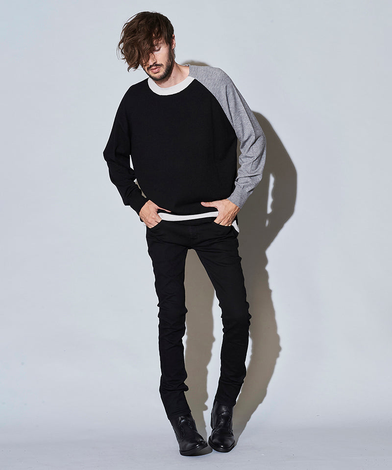 アシンメトリーBIGニットプルオーバー