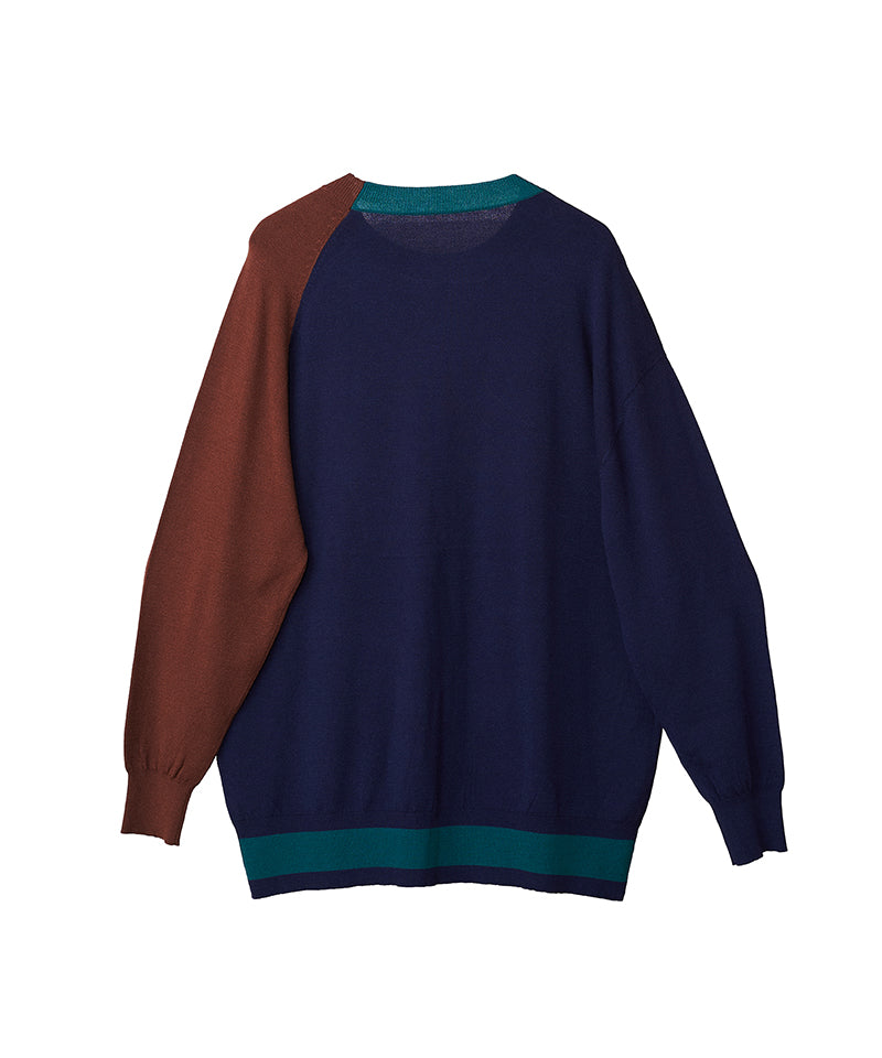 アシンメトリーBIGニットプルオーバー