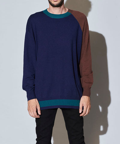 アシンメトリーBIGニットプルオーバー