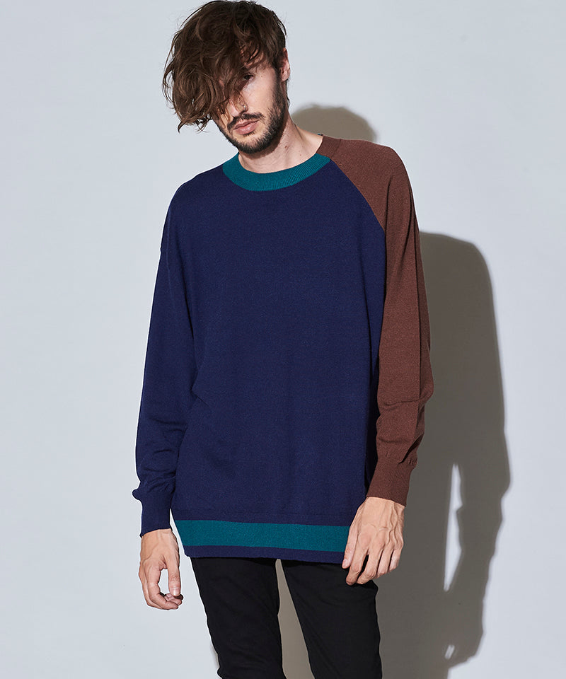 アシンメトリーBIGニットプルオーバー