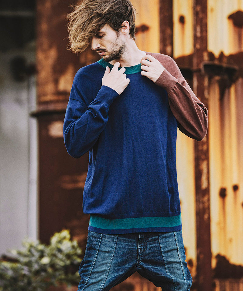 アシンメトリーBIGニットプルオーバー