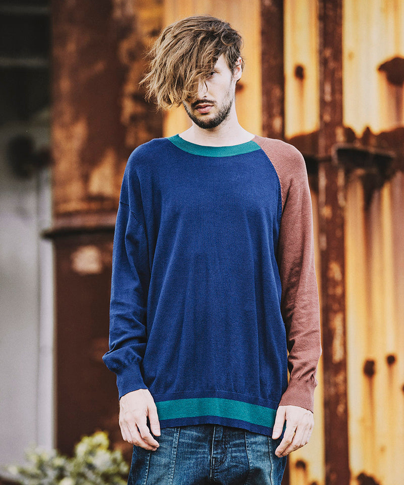 アシンメトリーBIGニットプルオーバー