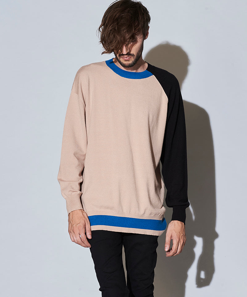 アシンメトリーBIGニットプルオーバー