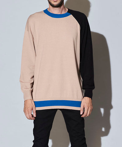 アシンメトリーBIGニットプルオーバー