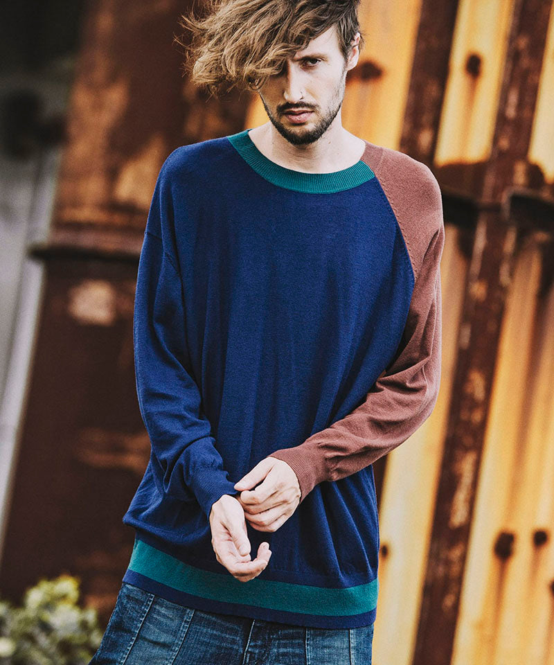 アシンメトリーBIGニットプルオーバー