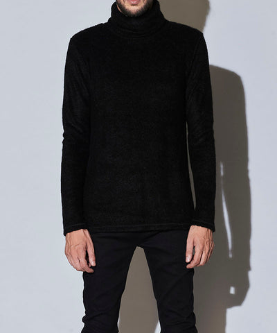 Vicure Lamb Pile Turtleneck Pullover