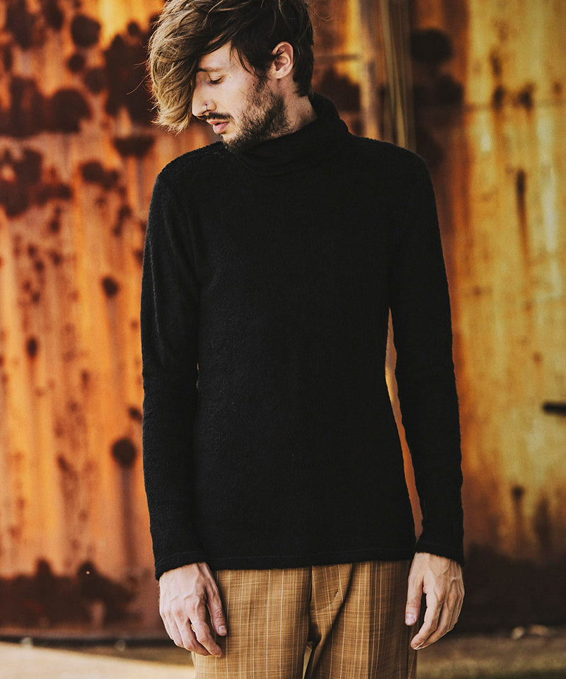 Vicure Lamb Pile Turtleneck Pullover