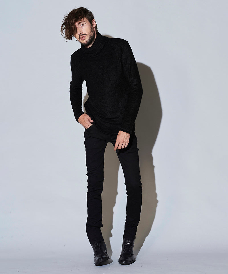 Vicure Lamb Pile Turtleneck Pullover